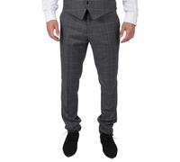 Paul Andrew Hobbs - Men's Grey Check Trousers Vintage Retro Smart Wedding - 38W 32L