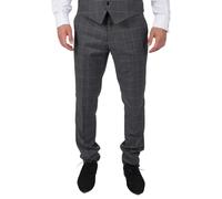 Paul Andrew Hobbs - Men's Grey Check Trousers Vintage Retro Smart Wedding - 40W 32L