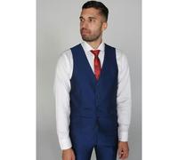 Paul Andrew Kingsley - Men's Plain Blue Waistcoat - 48