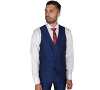 Paul Andrew Kingsley - Men's Plain Blue Waistcoat - Navy 48