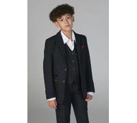 Paul Andrew Madrid - Boys 3 Piece Navy Tweed Check Suit - 2 Years