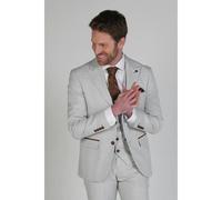 Paul Andrew Mark - Men's Beige Check Blazer - 42