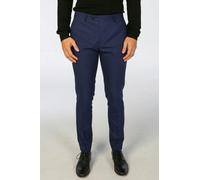 Paul Andrew Mark - Men's Navy Blue Checked Trousers - 30W 32L