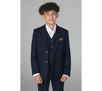 Paul Andrew Mayfair - Boys Navy 3 Piece Classic Birdseye Wedding Suit - 10 Years