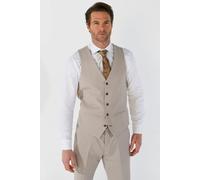 Paul Andrew Mayfair - Men's Beige Birdseye Waistcoat - 52