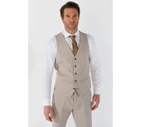 Paul Andrew Mayfair - Men's Beige Birdseye Waistcoat - 54