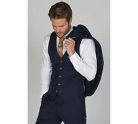 Paul Andrew Mayfair- Men's Plain Navy Waistcoat - 34
