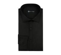 Paul Andrew Men's Classic Dress Shirt Double Cuff Cutaway Collar Formal in Black | Size: Large Paul Andrew Black L