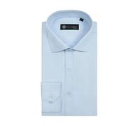Paul Andrew Men's Classic Dress Shirt Double Cuff Cutaway Collar Formal in Blue | Size: Large Paul Andrew Blue L