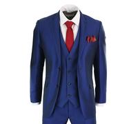 Paul Andrew Men's Kingsley 3 Piece Blue Wedding Prom Suit | Size: 48R Paul Andrew Blue 48R