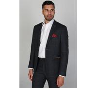 Paul Andrew Men's Madrid - Check Tweed Blazer in Navy | Size: 40R Paul Andrew Navy 40R