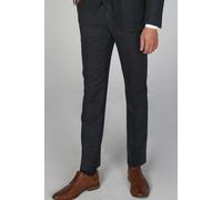 Paul Andrew Men's Madrid Check Tweed Trousers in Navy | Size: 40R Paul Andrew Navy 40R