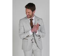 Paul Andrew Men's Mark Check 2 Button Blazer in Beige | Size: 36R Paul Andrew Beige 36R