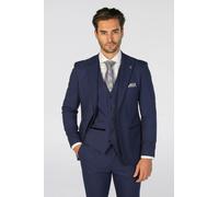 Paul Andrew Men's Mark Check 2 Button Blazer in Navy | Size: 48R Paul Andrew Navy 48R