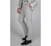 Paul Andrew Men's Mark Check Classic Trousers in Beige | Size: 40R Paul Andrew Beige 40R