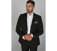 Paul Andrew Men's Mayfair Formal Blazer With Buttons in Black | Size: 46R Paul Andrew Black 46R