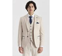 Paul Andrew Men's Regent Blazer Checked Classic Plaid Tailored Fit Jacket in Cream | Size: 44R Paul Andrew Cream 44R