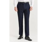 Paul Andrew Men's Regent Trousers Plaid Check Formal Suit Pants in Navy | Size: 32R Paul Andrew Navy 32R