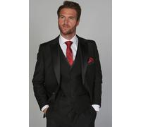 Paul Andrew Men's Regent - Tuxedo Wedding Blazer in Black | Size: 42R Paul Andrew Black 42R
