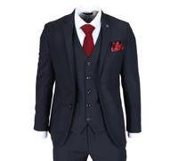 Paul Andrew Parker - Men's Navy 3 Piece Tailored Fit Wedding Suit - 46" Jacket 40" Trousers