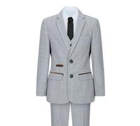 Paul Andrew Ralph - Boys 3 Piece Suit Cream Beige Tweed Check 1920s - 4 Years