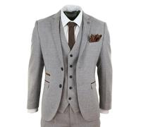 Paul Andrew Ralph - Men's 3 Piece Suit Tweed Check 1920s - 34" Jacket 28" Trousers
