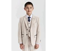 Paul Andrew Regent - Boys Cream 3 Piece Prince Of Wales Checked Suit - 9 Years - Cream