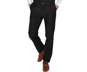 Paul Andrew Regent - Men's Black Trousers - Black 32