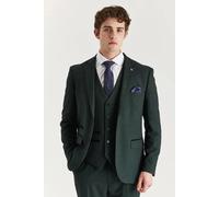 Paul Andrew Regent - Men's Green Checked Tailored Fit Blazer - 42