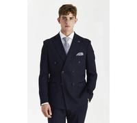 Paul Andrew Regent - Men's Navy 2 Piece Double Breasted Suit - 36" Jacket 30" Trousers