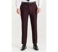 Paul Andrew Regent - Men's Wine Plaid Check Trousers - 34W 32L