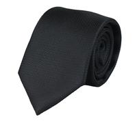 Paul Andrew Satin Silk Textured Tie Gift Set Pocket Square Cuff Links Tie Matt Satin - Black