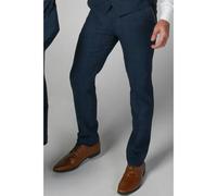 Paul Andrew Scott - Men's Blue Tweed Checked Trousers - 36W 32L