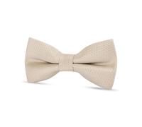Paul Andrew Textured Satin Silk Bow Tie in Cream Paul Andrew Cream One Size