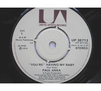 Paul Anka - Anka, Paul You're Having My Baby 7" United Artists UP35713 EX 1974