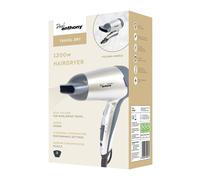 Paul Anthony 1200W Travel Hair Dryer Dual Voltage, Folding Handle, Silver
