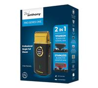 Paul Anthony Pro Series One Lithium Mens Professional Foil Shaver with Blades for Normal or Sensitive Skin, Spare Hypo-allergenic Foil and Travel Bag, Dry use only - Black - H5003BK