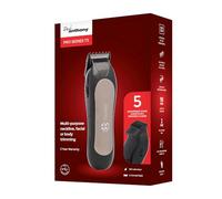 Paul Anthony Pro Series T3 Beard and Neckline Lithium LCD Trimmer - 25mm Precision Detail Trimming - High Carbon Blades - 2-10mm Adjustable Comb Guide - Fixed Trimming Guides 3/5mm - H5123L