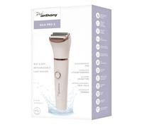 Paul Anthony 'Silk Pro 2' Wet & Dry Cordless Rechargeable Lady Shaver for Women, Showerproof, 60 Minute Use, Bikini Attachment, Storage Pouch - H3211