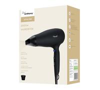 Paul Anthony Style Pro 2000W Hair Dryer / 3 Heat Settings / 2 Speed Settings/Cool Shot/Concentrator Nozzle/Hang Up Loop/Safety Cut-Off - Matte Black - H1517BK