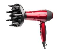 Paul Anthony Ultra Pro 2200W Hair Dryer / 3 Heat Settings / 2 Speed Settings/Cool Shot/Concentrator Nozzle/Diffuser/Hang Up Loop/Safety Cut-Off - Hot Red - H1520RD
