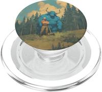Paul Bunyan and Babe the Blue Ox PopSockets PopGrip for MagSafe