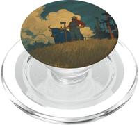 Paul Bunyan and Babe the Blue Ox PopSockets PopGrip for MagSafe
