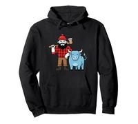 Paul Bunyan Ox Blue Babe Pullover Hoodie