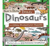 Paul Calver How to Draw Deadly Dinosaurs Paperback Book Paul Calver Multicolor
