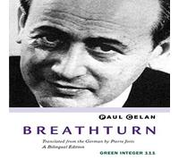 Paul Celan Breathturn Paperback Book Paul Celan Multicolor