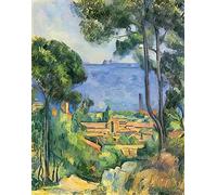 Paul Cezanne A4 Photo view of l estaque and chateaux d if 1885