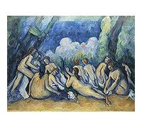 Paul Cezanne Bathers Les Grandes Baigneuses Art Print Canvas Premium Wall Decor Poster Mural