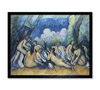 Paul Cezanne Bathers Les Grandes Baigneuses Art Print Framed Poster Wall Decor 12x16 inch