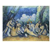 Paul Cezanne Bathers Les Grandes Baigneuses Large Art Print Poster Wall Decor Premium Mural